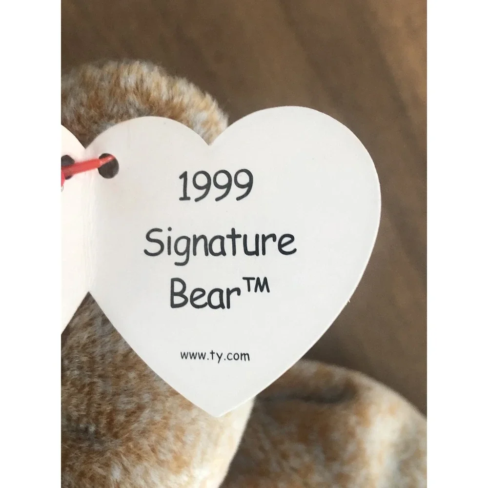Ty Beanie Baby Babies RARE 1999 SIGNATURE Bear Excellent Condition RETIRED!‎